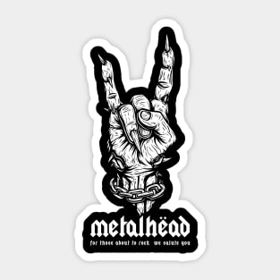METALHEAD Sticker